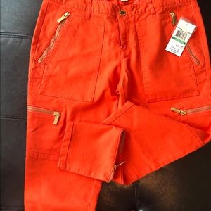 Michael Kors Mandarian/Orange denim jeans